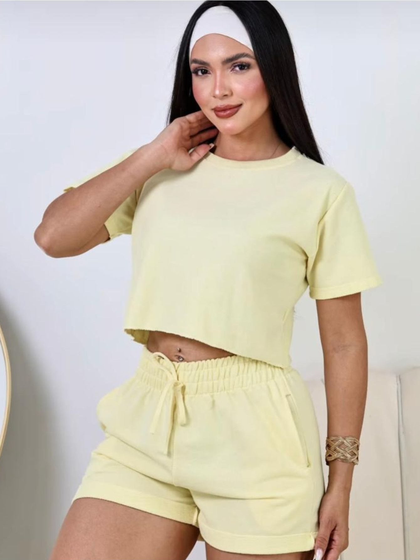 Female Moletinho Blouse + Short Comfort & Style Set