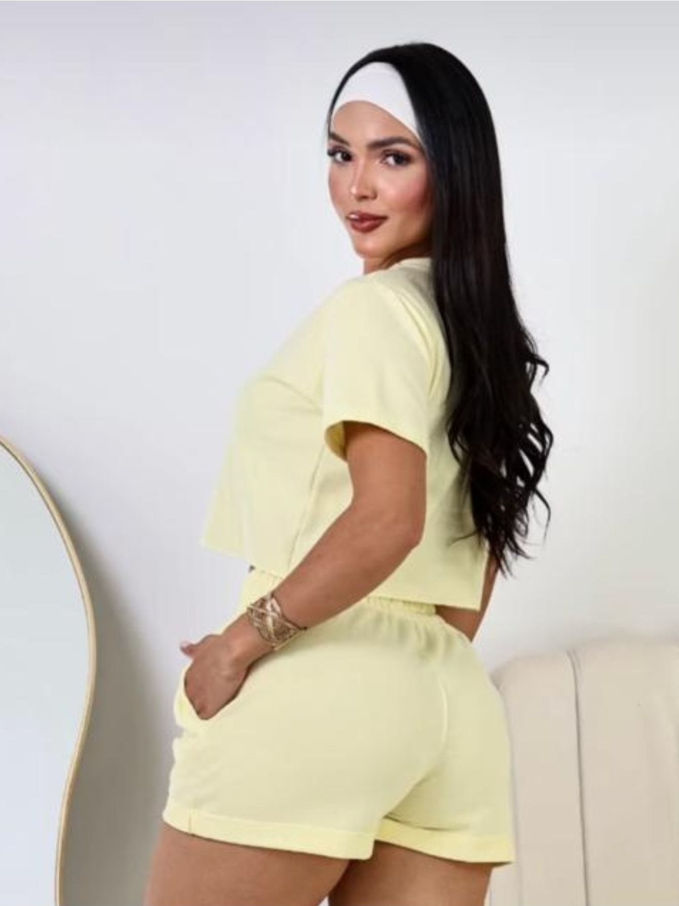 Female Moletinho Blouse + Short Comfort & Style Set