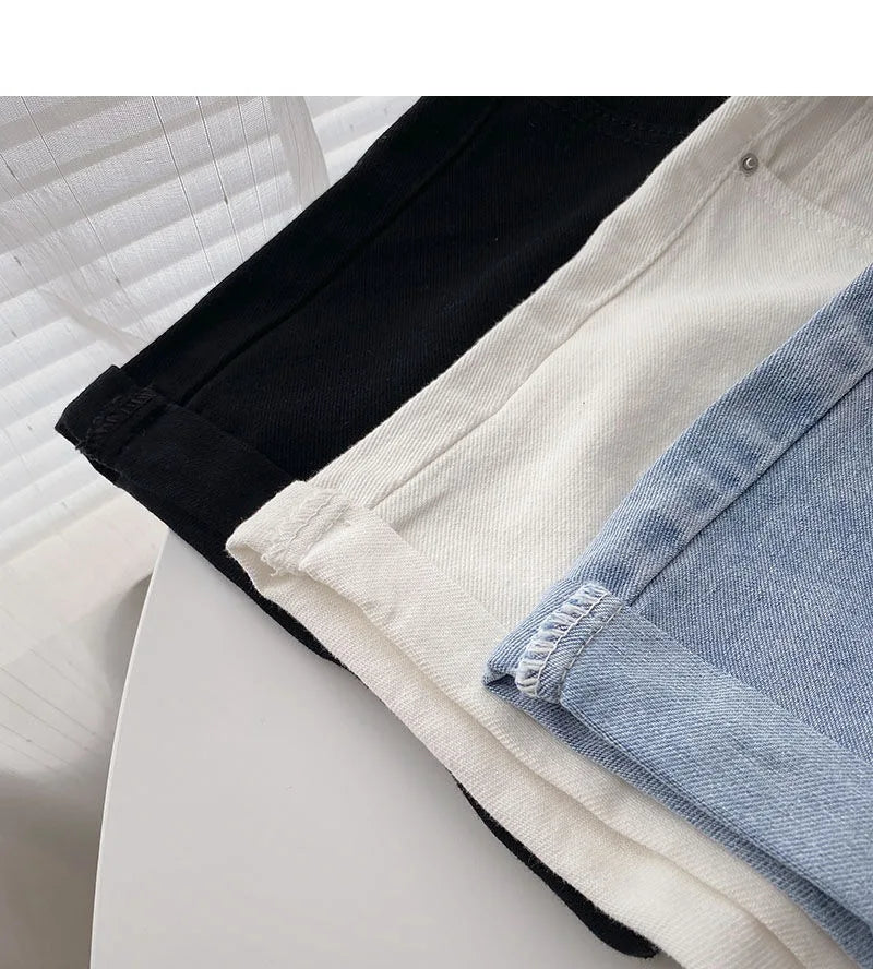 short streetwear casual cowboy jeans