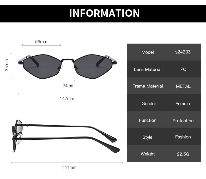 armação polígono óculos de sol feminino