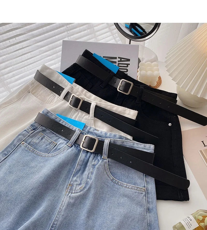 short streetwear casual cowboy jeans