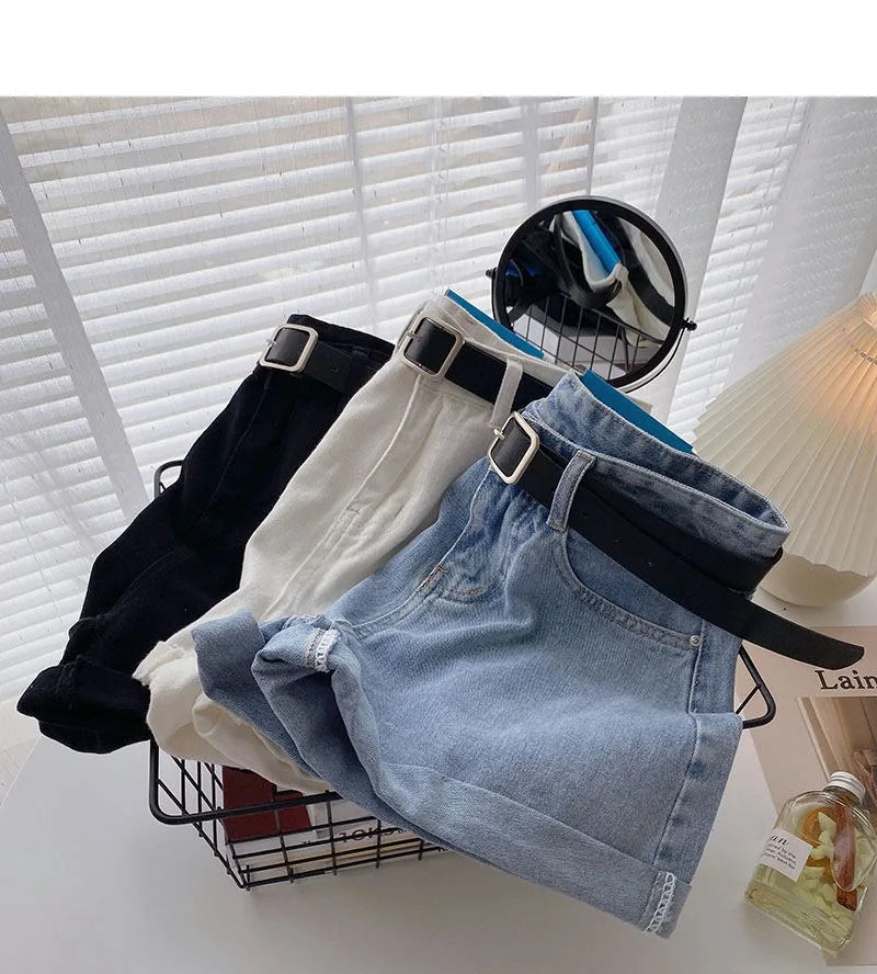short streetwear casual cowboy jeans