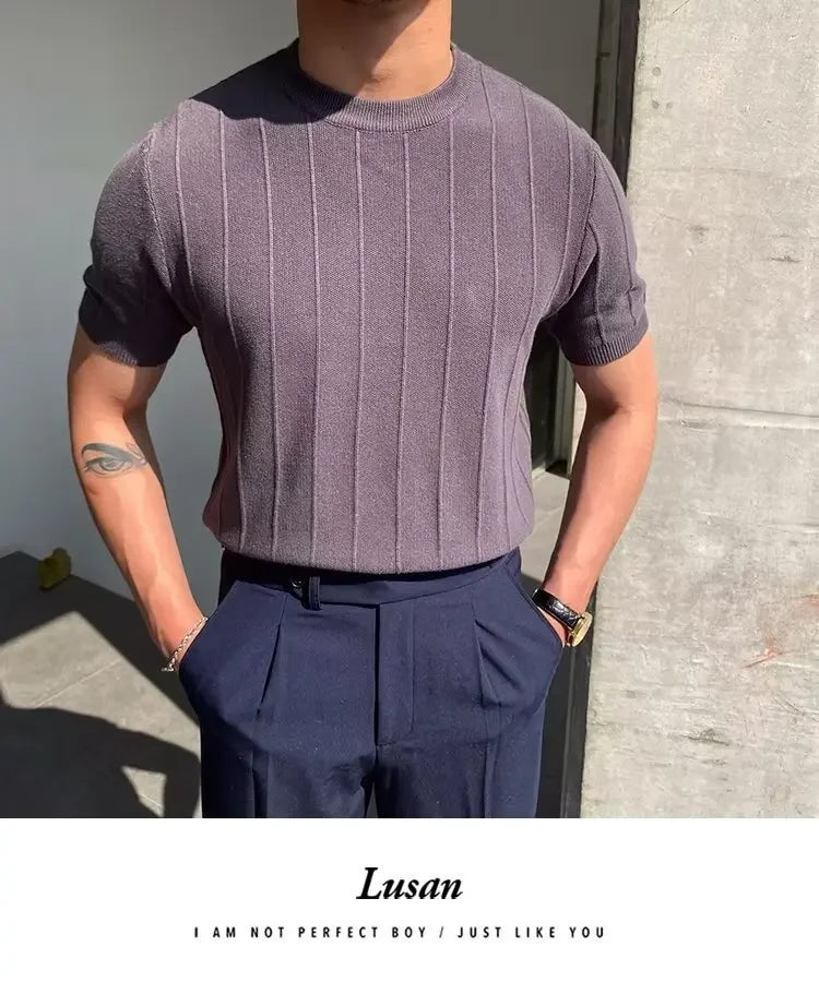 Camisa Casual de malha superior