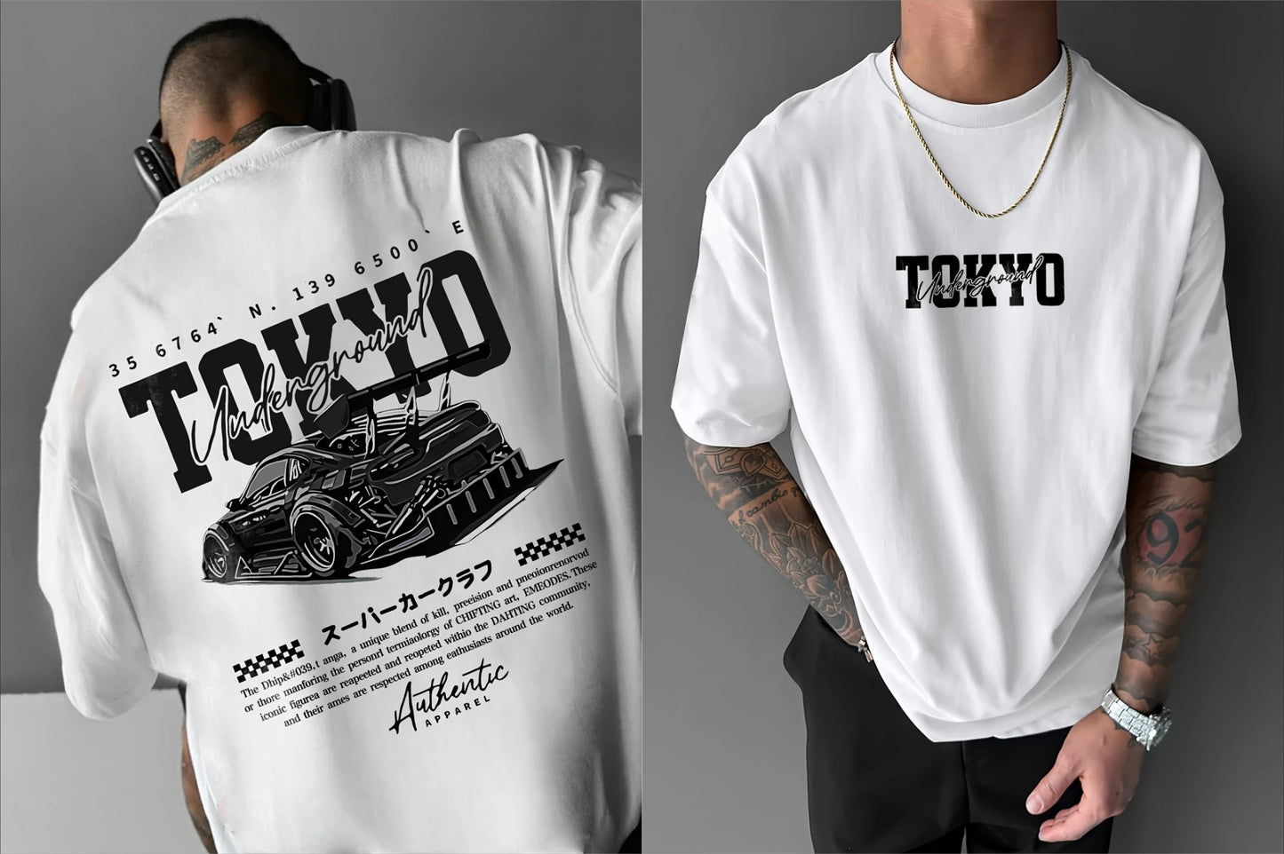 Camiseta masculina de manga curta, impressa com carros de corrida gráficos ajuste elegante casual