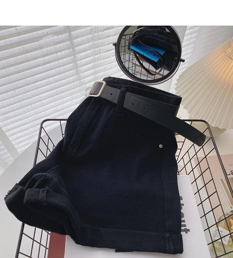 short streetwear casual cowboy jeans