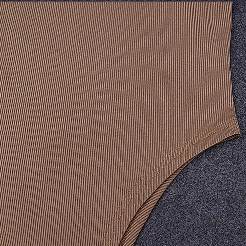 Bodysuit de malha sem mangas verão quente sexy bodycon fora do ombro halter topos casual corpete de rua para mulher clubwear