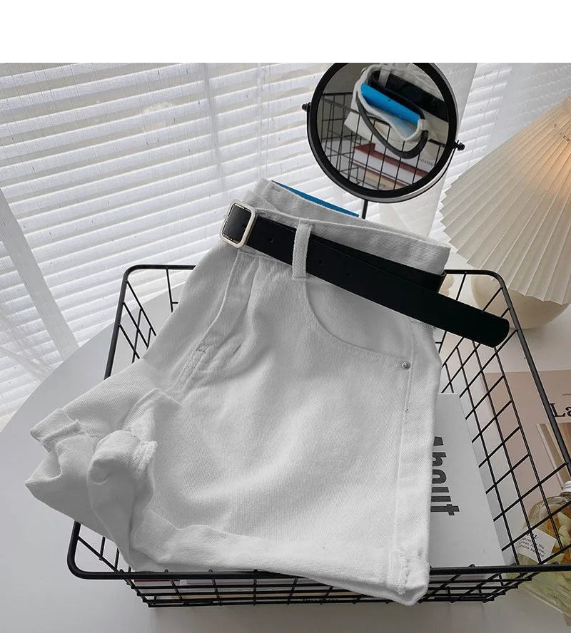 short streetwear casual cowboy jeans