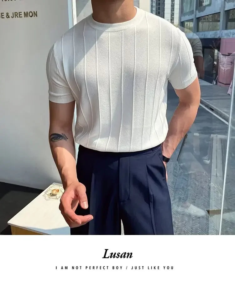 Camisa Casual de malha superior