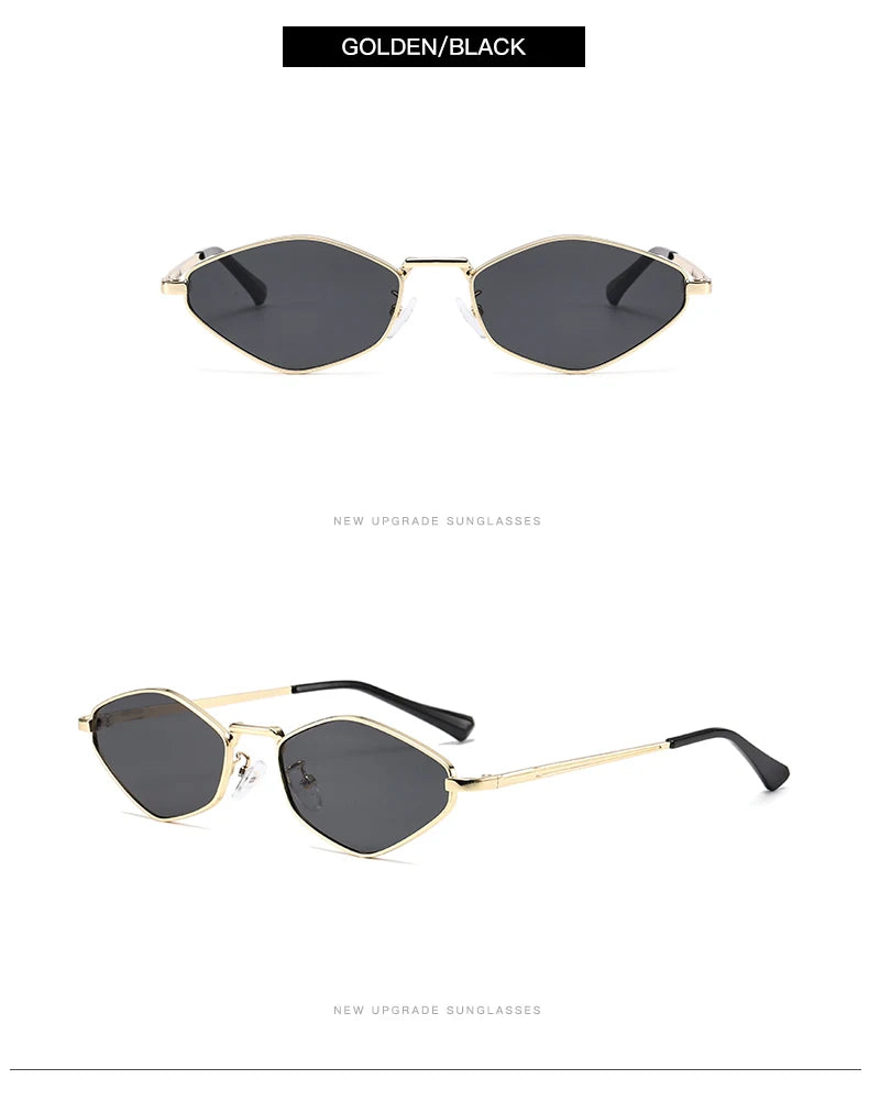 armação polígono óculos de sol feminino