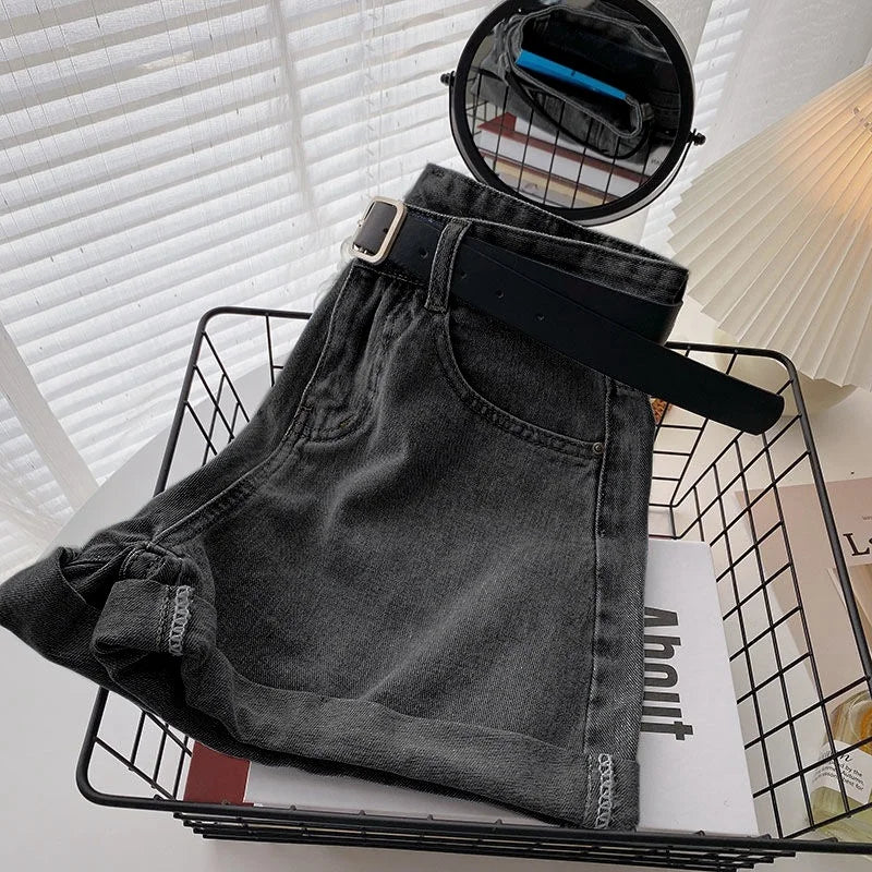 short streetwear casual cowboy jeans