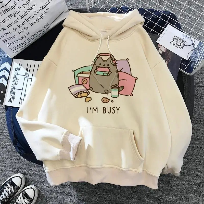 Moletom de Gato feminino com capuz