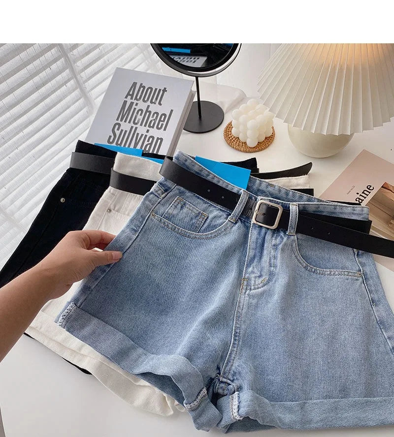 short streetwear casual cowboy jeans