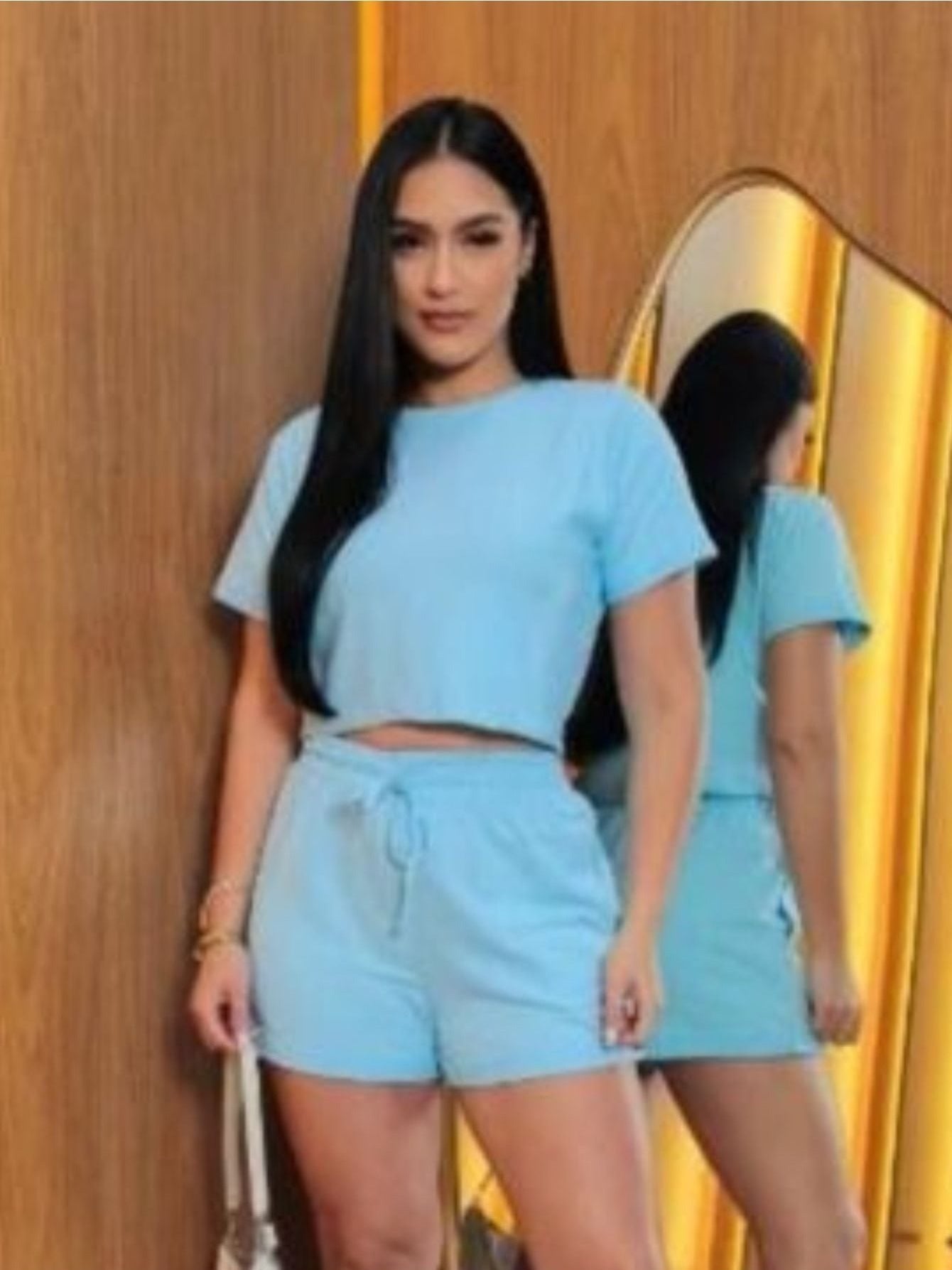 Female Moletinho Blouse + Short Comfort & Style Set